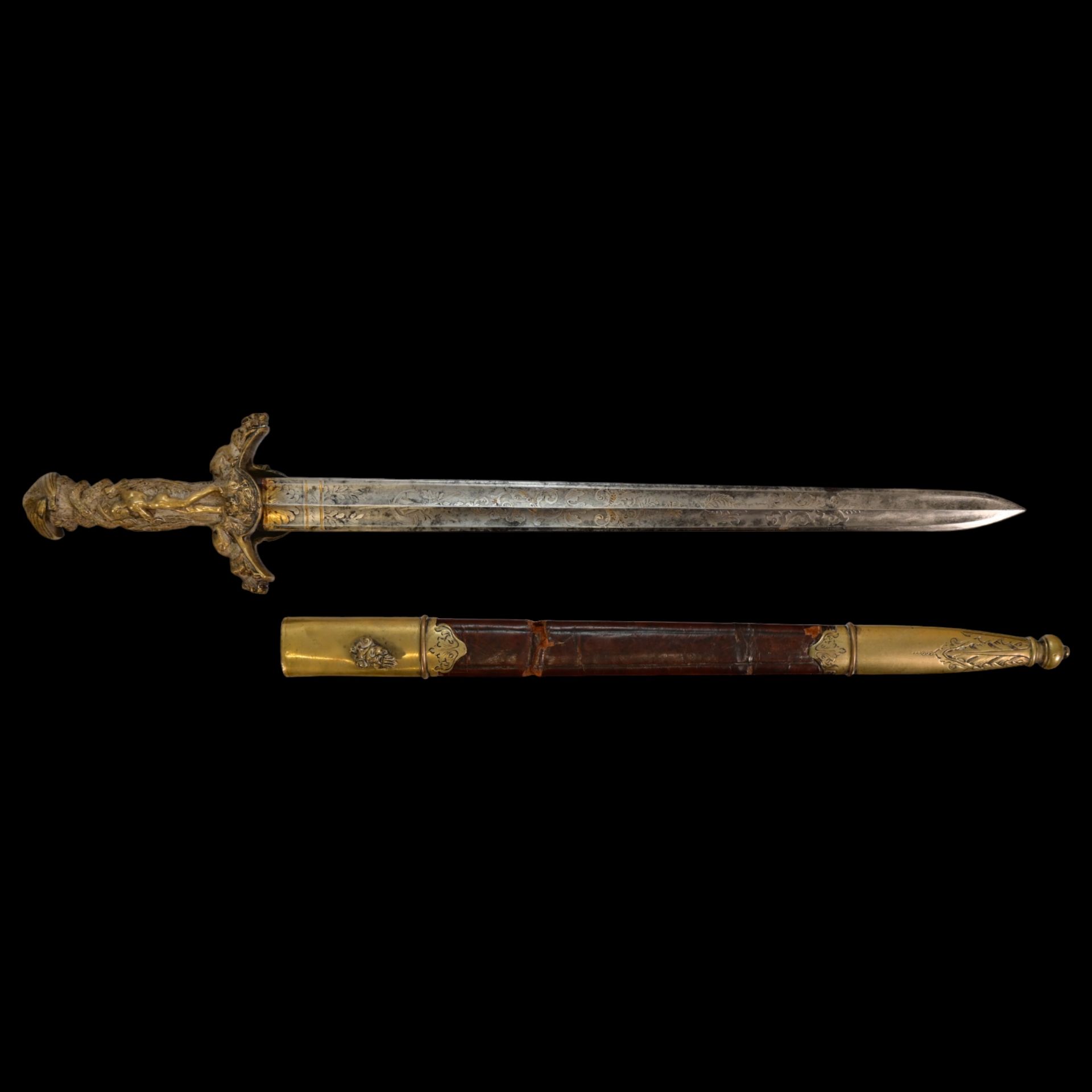 German short hunting sword, P D Luneschloss, Solingen, Germany, second quarter of the 19th century. - Bild 14 aus 24