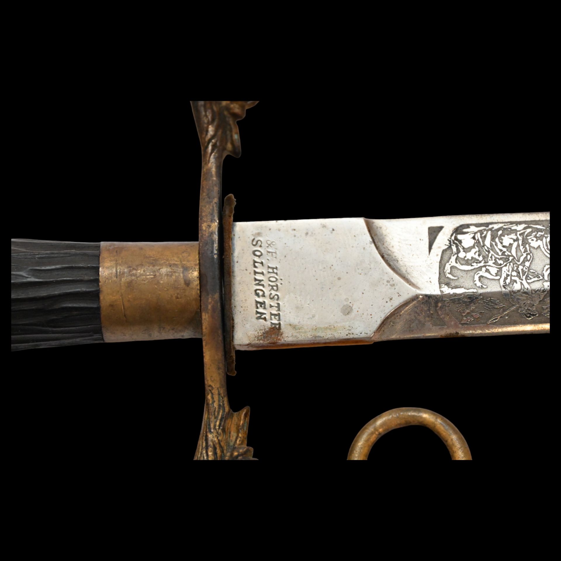 Knife of the class ranks of the Forester Corps, model 1898, Russian Empire, early 20th century. - Image 4 of 8