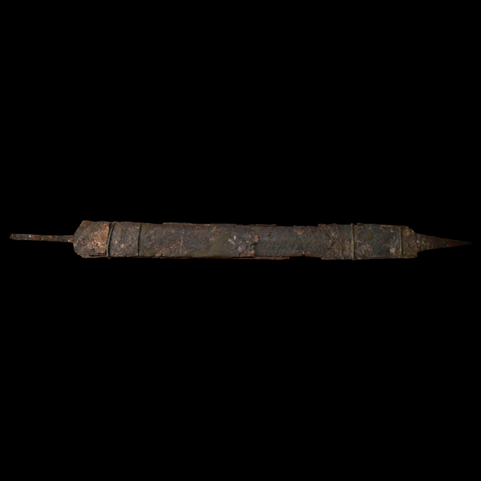 Very rare Middle Ages large Hun sword with scabbard, 5th century AD. - Image 5 of 10
