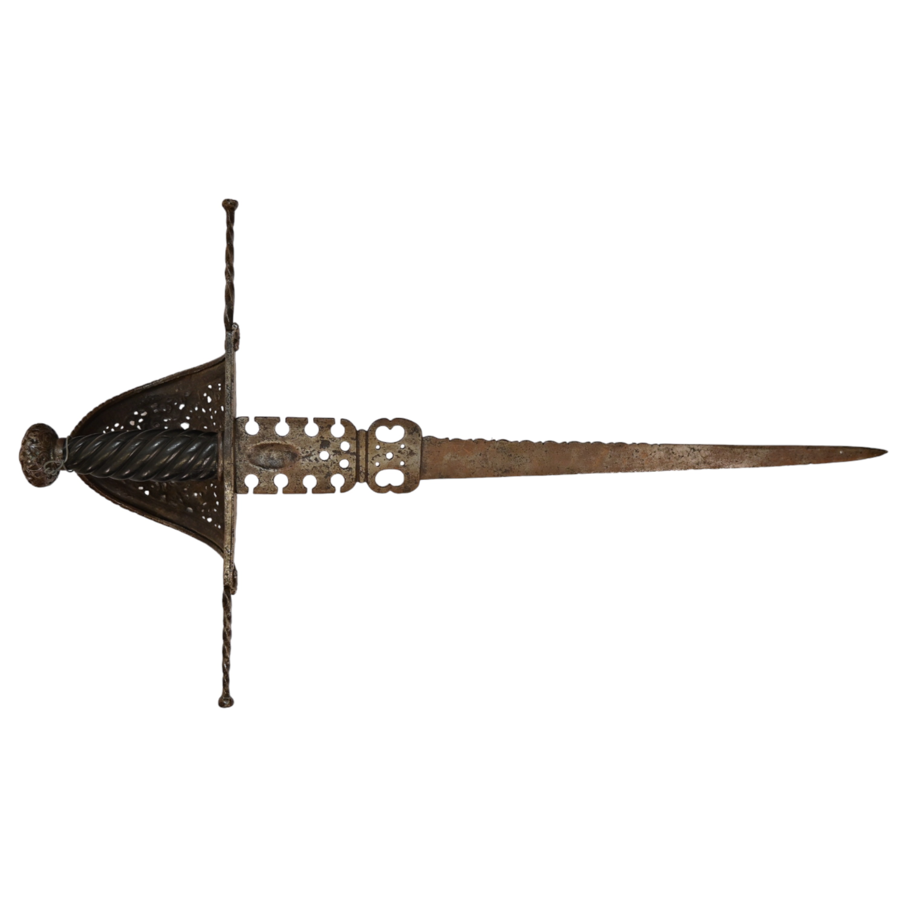 Antique Spanish Left Hand Dagger, 17th century. - Image 2 of 12