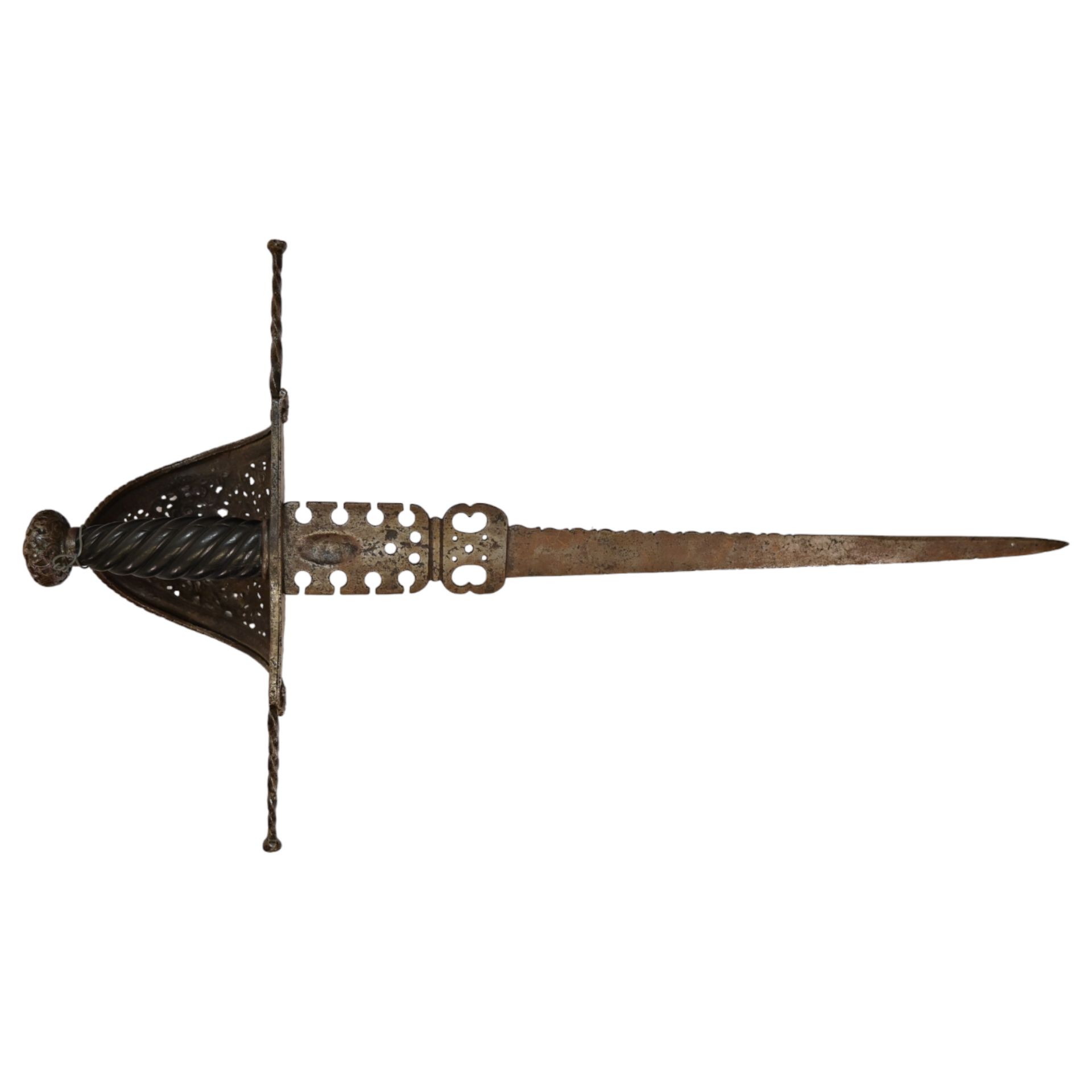 Antique Spanish Left Hand Dagger, 17th century. - Bild 2 aus 12