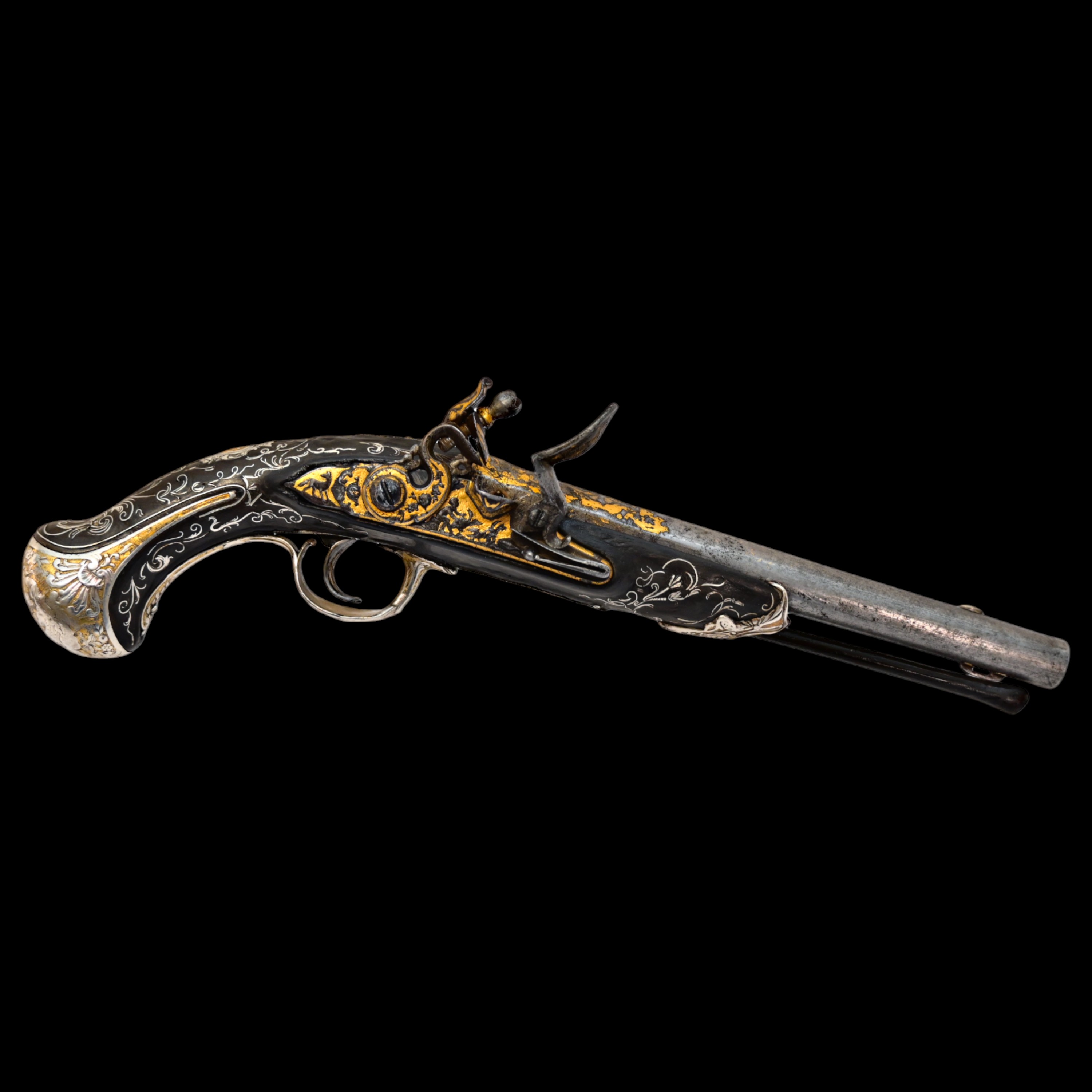 A unique flintlock pistol of Charles Philippe - future King Charles X, France, 1780s. - Image 2 of 11