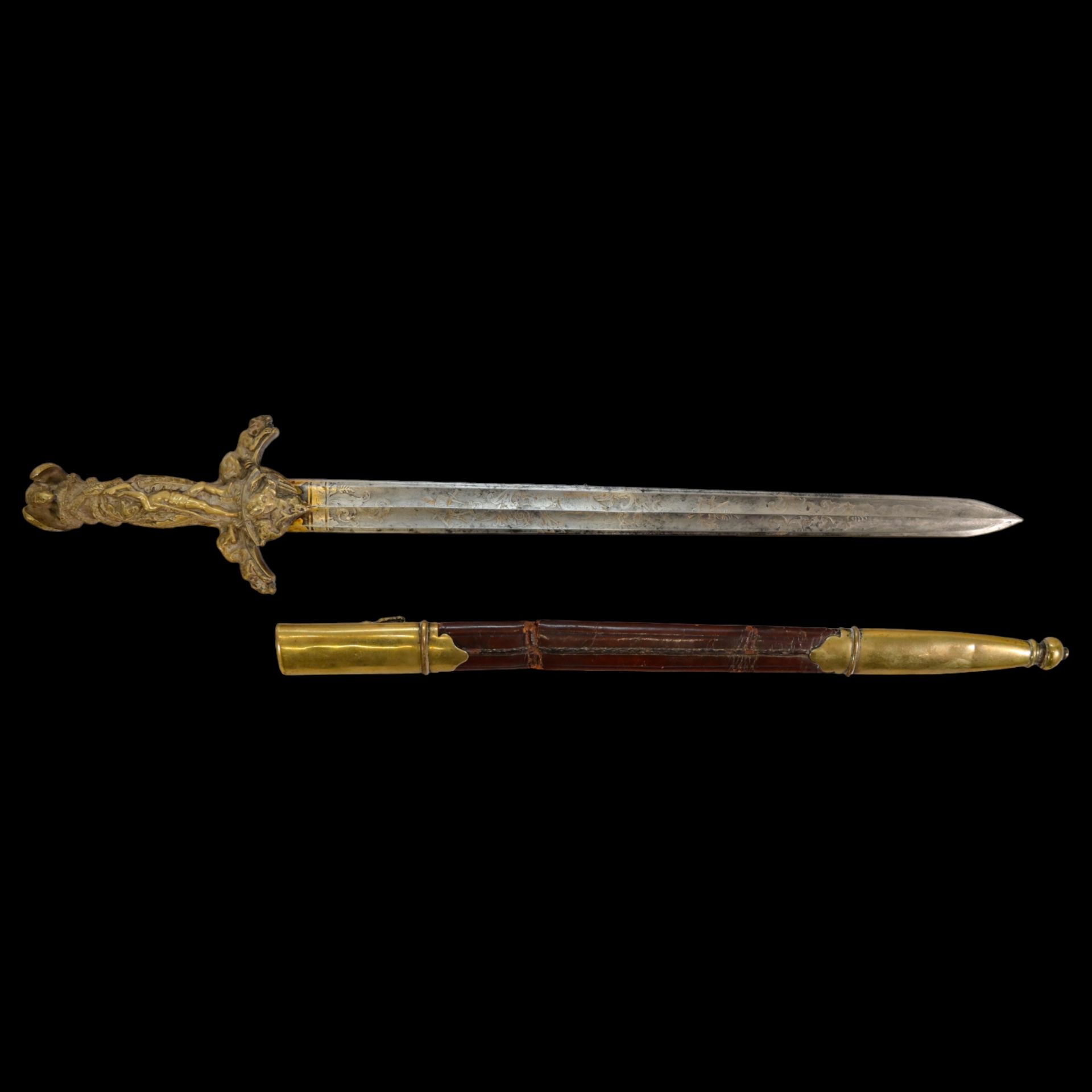 German short hunting sword, P D Luneschloss, Solingen, Germany, second quarter of the 19th century. - Image 15 of 24