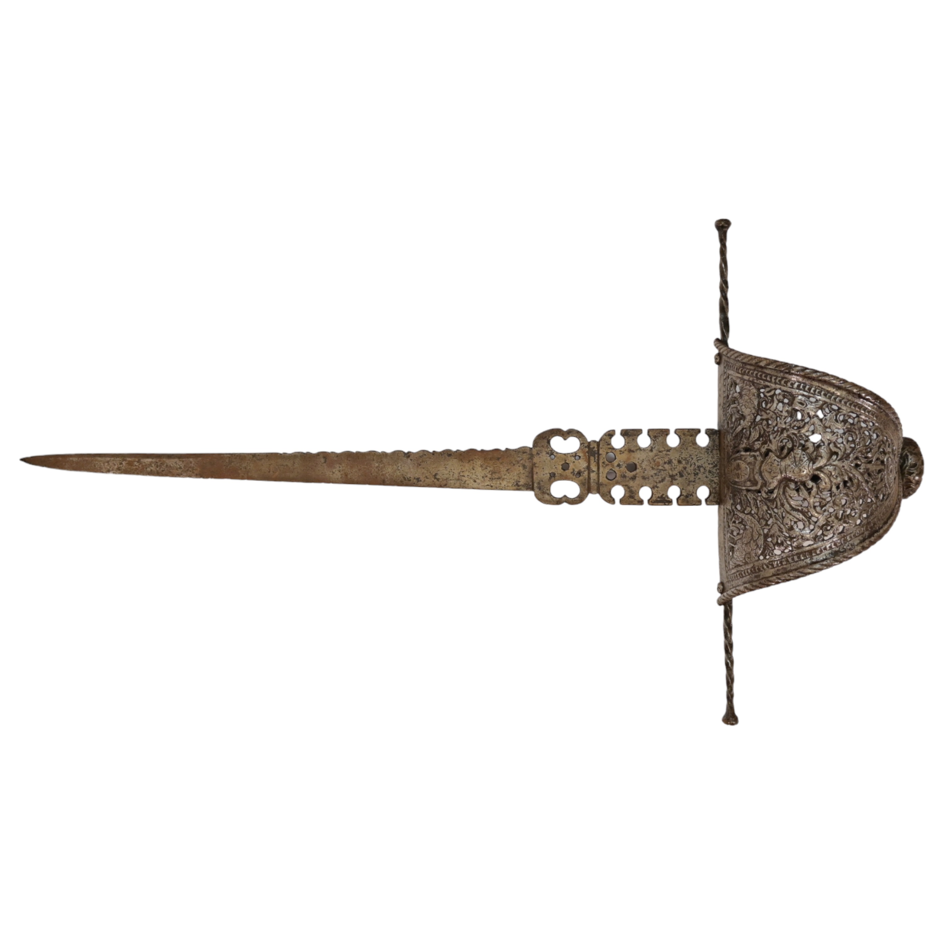 Antique Spanish Left Hand Dagger, 17th century. - Image 3 of 12
