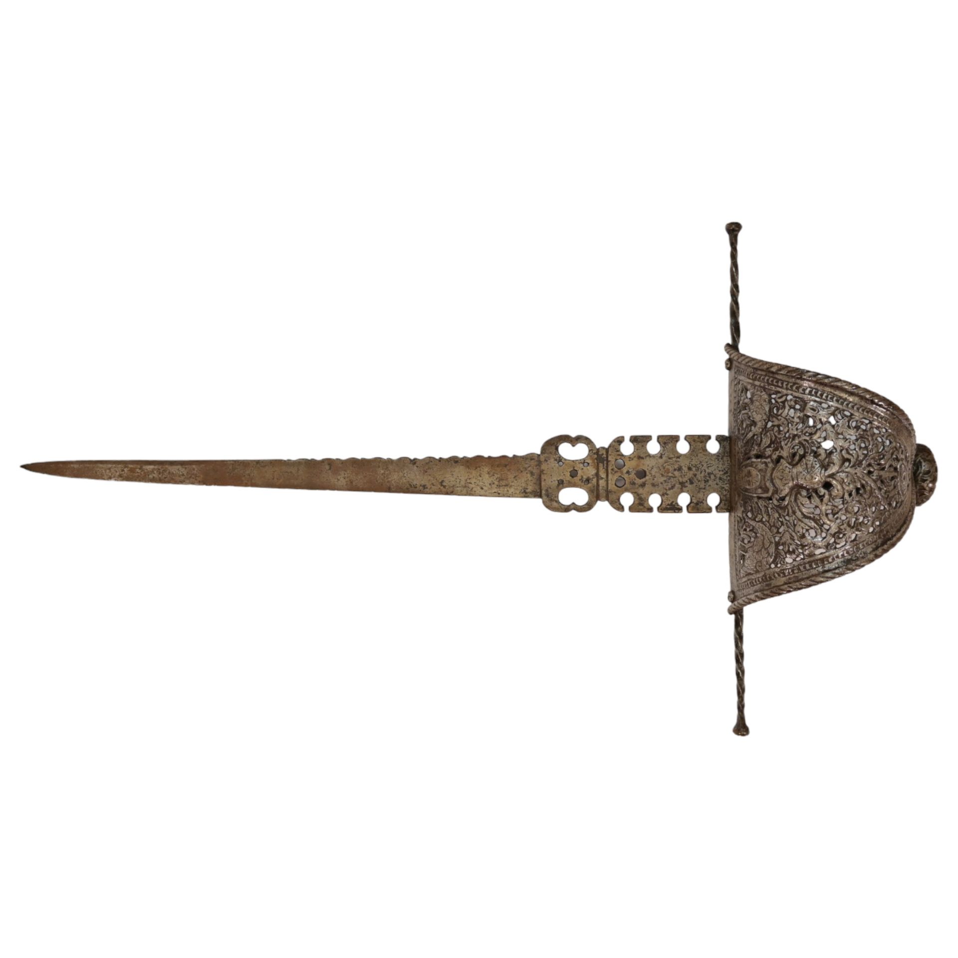 Antique Spanish Left Hand Dagger, 17th century. - Bild 3 aus 12