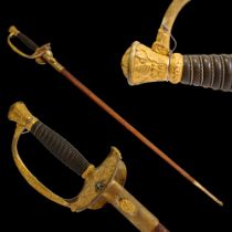 Brigadier general's sword, model 1817, France, Louis XVIII period.