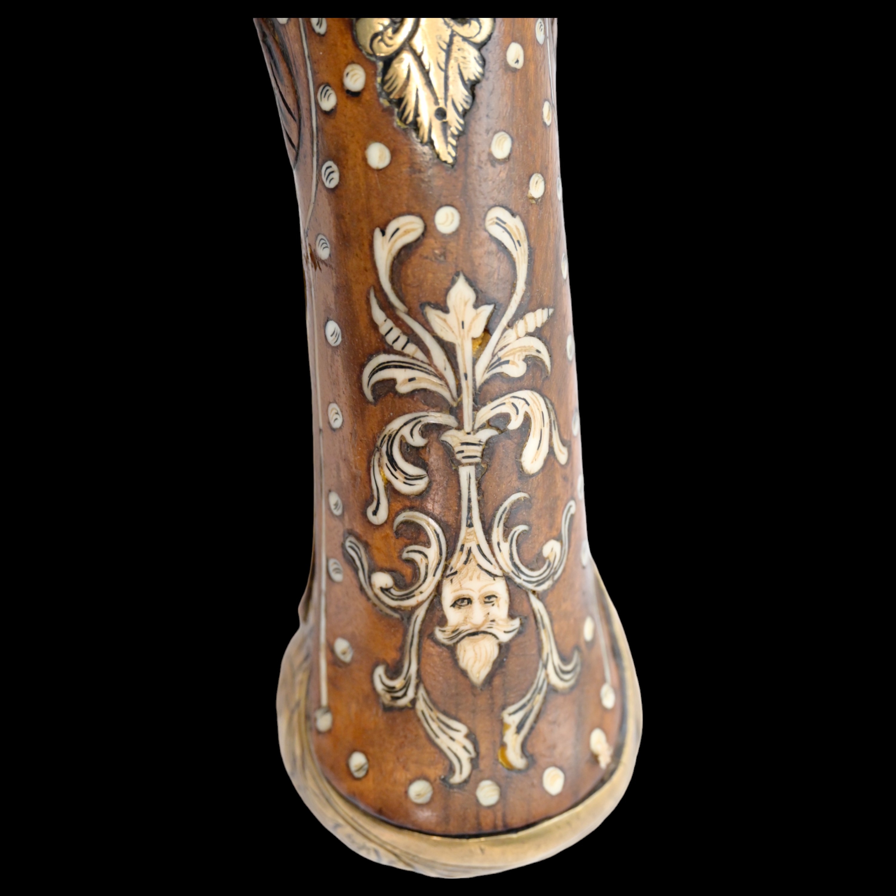 Rare, Richly decorated with inlay, flintlock pistol, Germany, last quarter of the 17th century. - Image 9 of 12