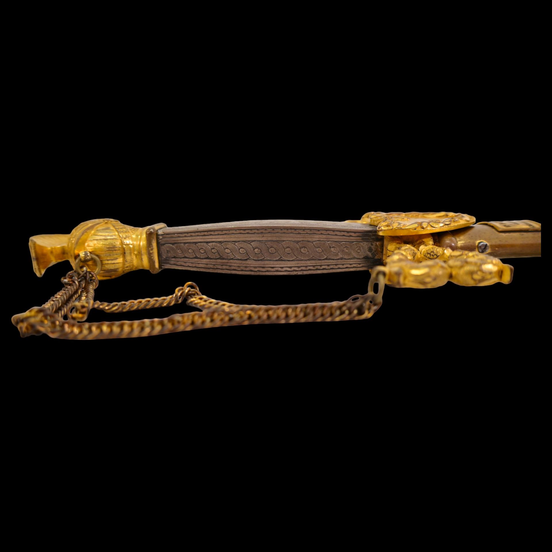 American gilt ceremonial sword, belonged to W.R. Vermilye, 19th century. - Bild 13 aus 19