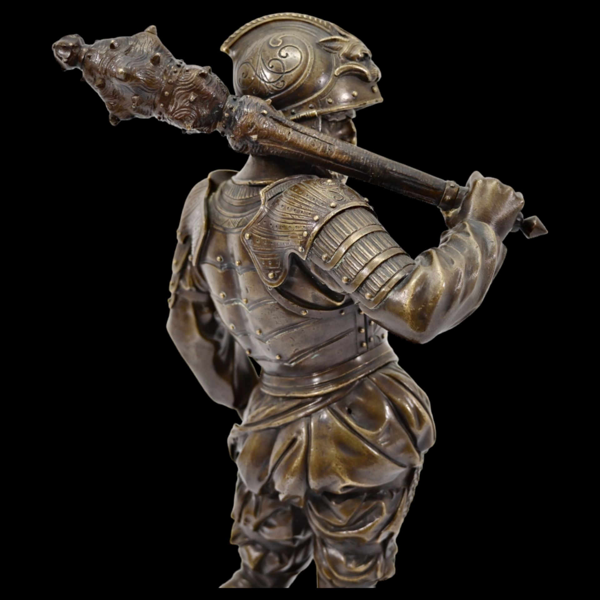 Bronze figure of a 16th century Landschnecht. France, mid 19th century. - Bild 8 aus 9