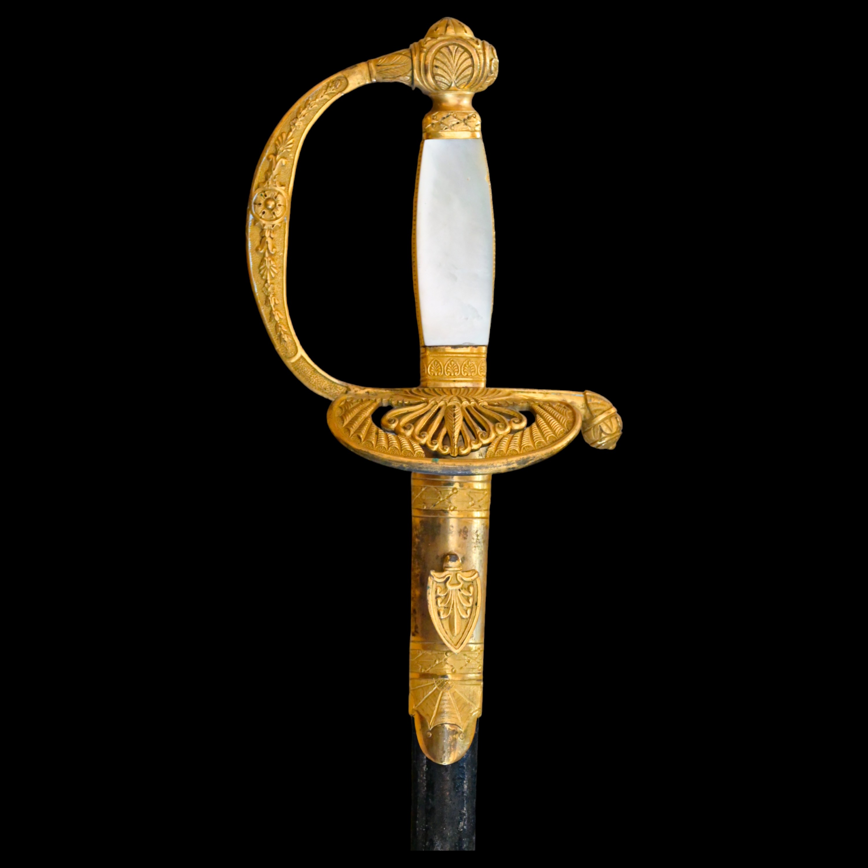 Extremely rare, First Empire, late 18th C smallsword for the founders of the "Institute of Egypt". - Image 3 of 11