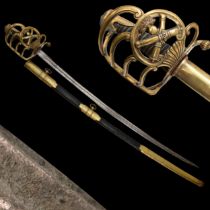 French Artillery Officer's Sword, First Empire, Early 19th century.