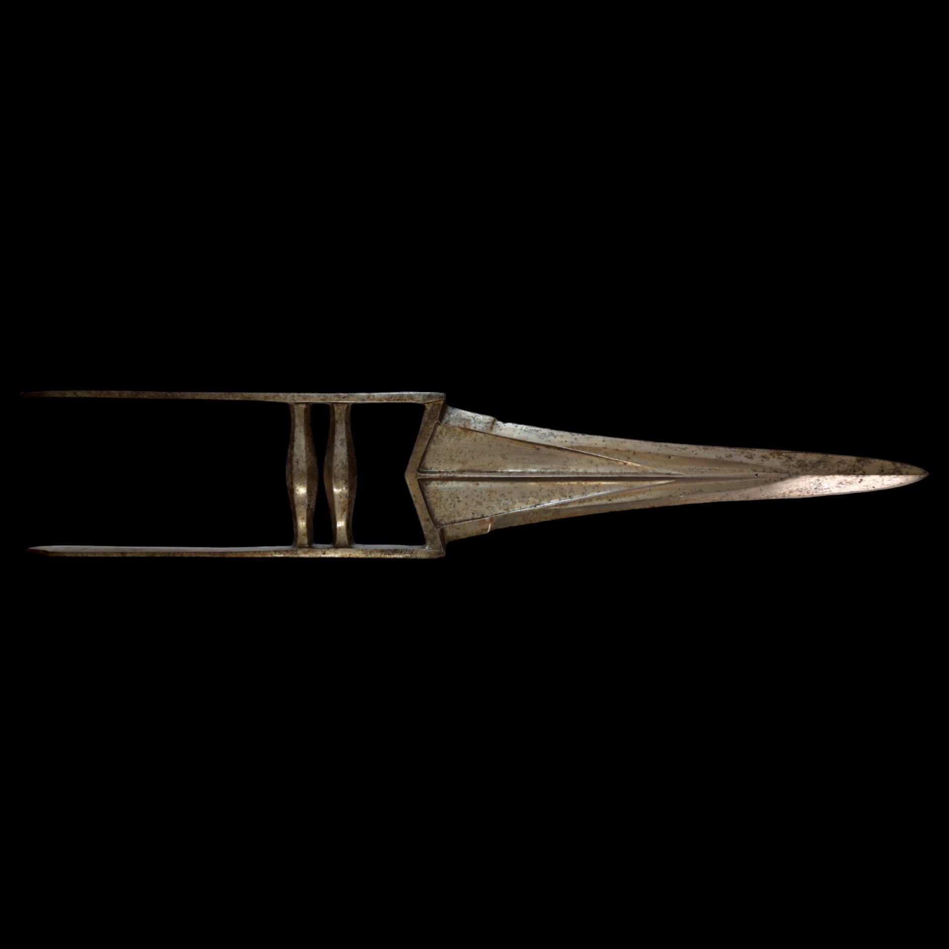 Old Indian Katar dagger, South India. 18 century - Bild 3 aus 7
