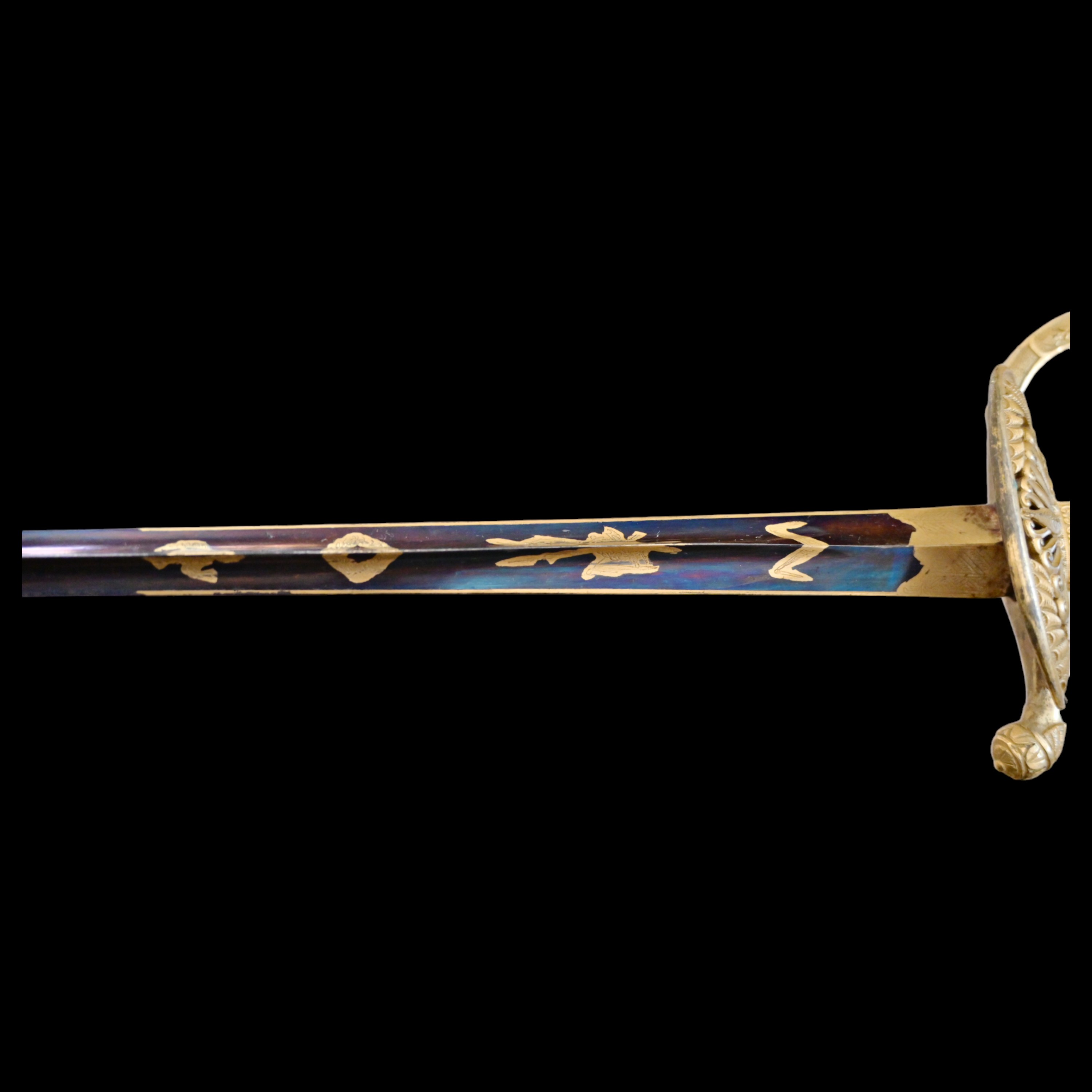 Extremely rare, First Empire, late 18th C smallsword for the founders of the "Institute of Egypt". - Image 9 of 11