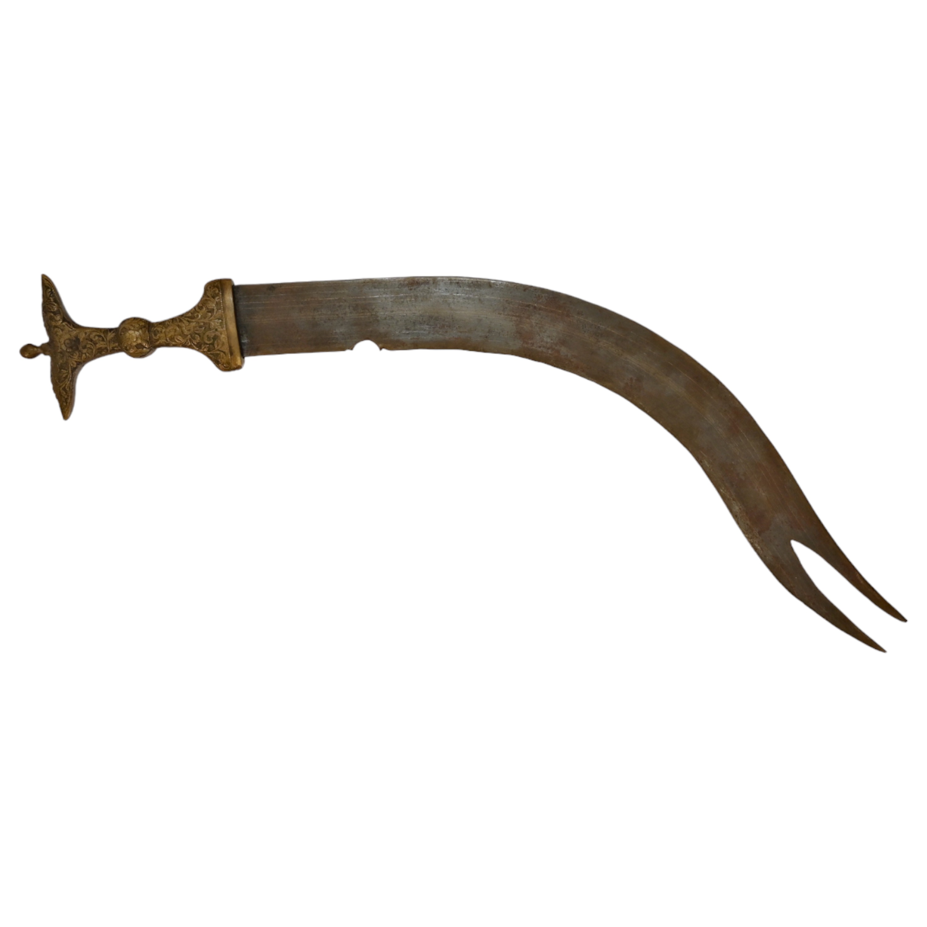 Indian dagger of rare shape "ZULFAQAR", 19th century. - Image 3 of 6