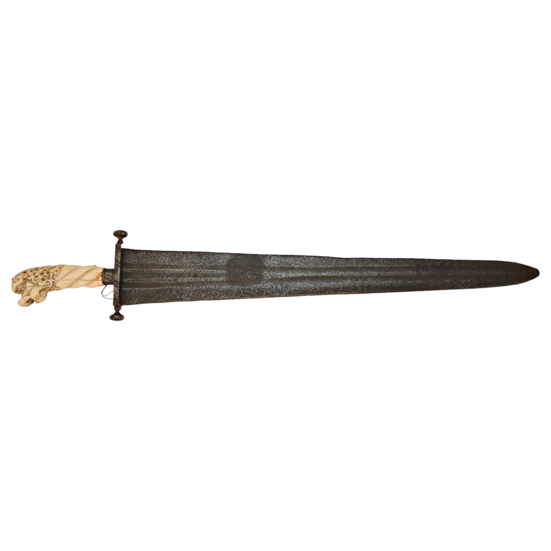 Rare Cinquedea type Sword, 16-17th Century, Italy. - Image 3 of 14