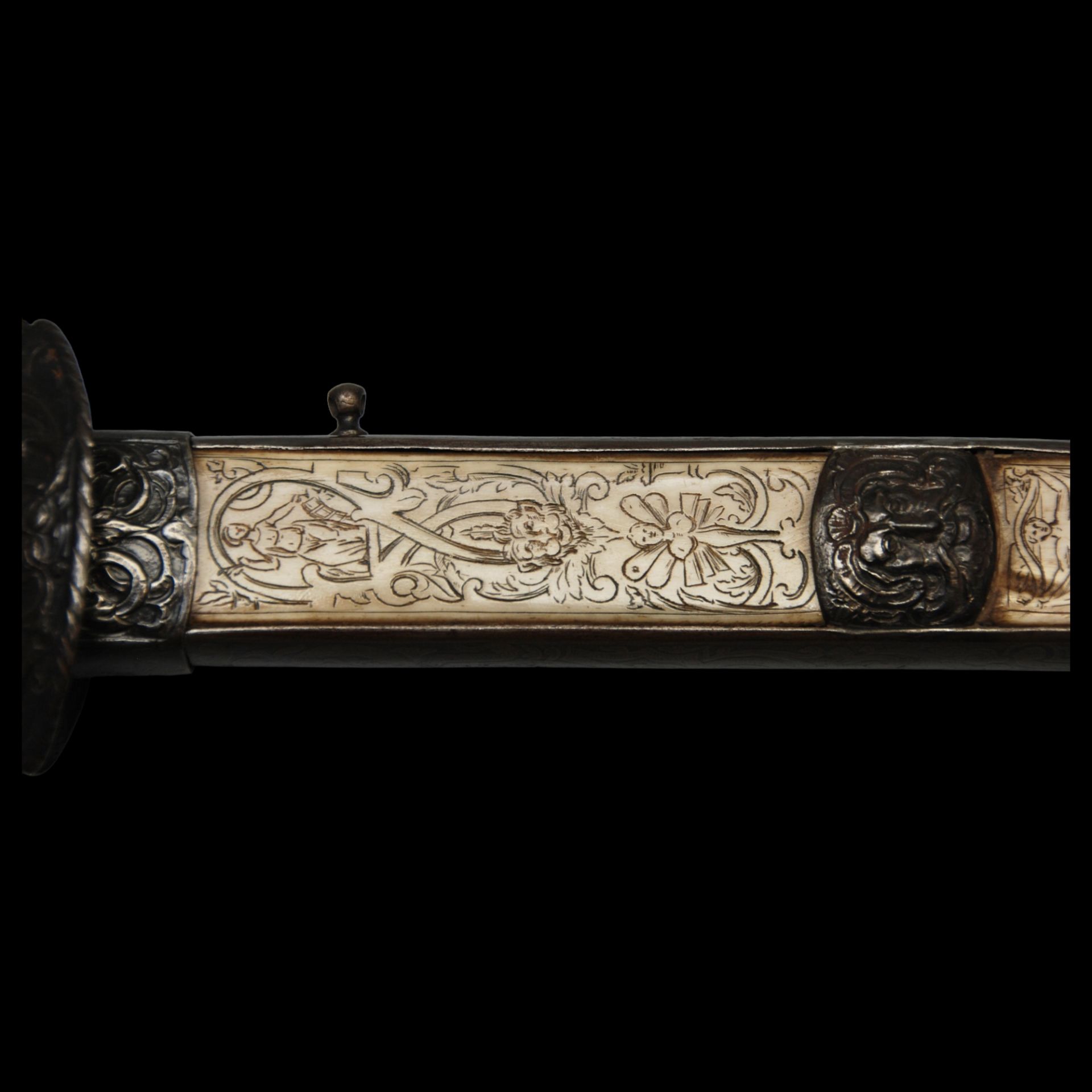 A Italian ceremonial dagger. 18 century. - Bild 5 aus 16