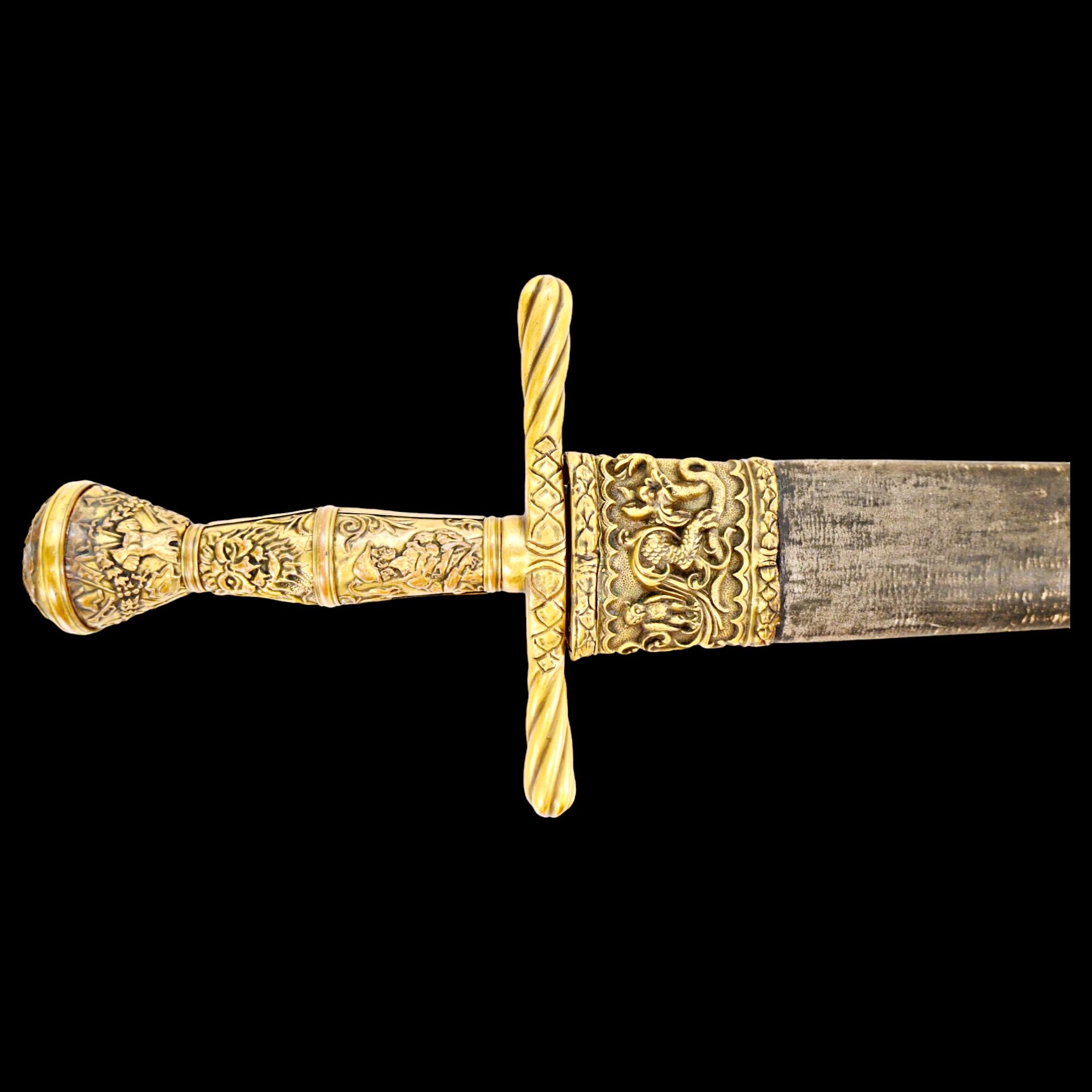 A magnificent 19th century French hunting dagger in the Renaissance style. - Bild 4 aus 26