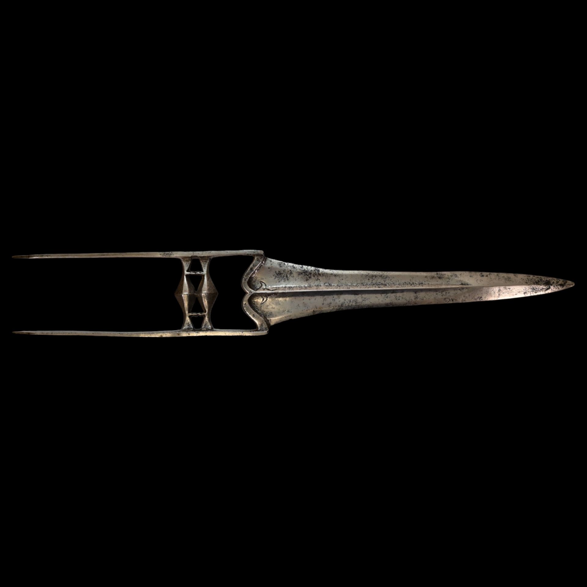 Nice 19 century Indian Katar dagger. - Bild 2 aus 8
