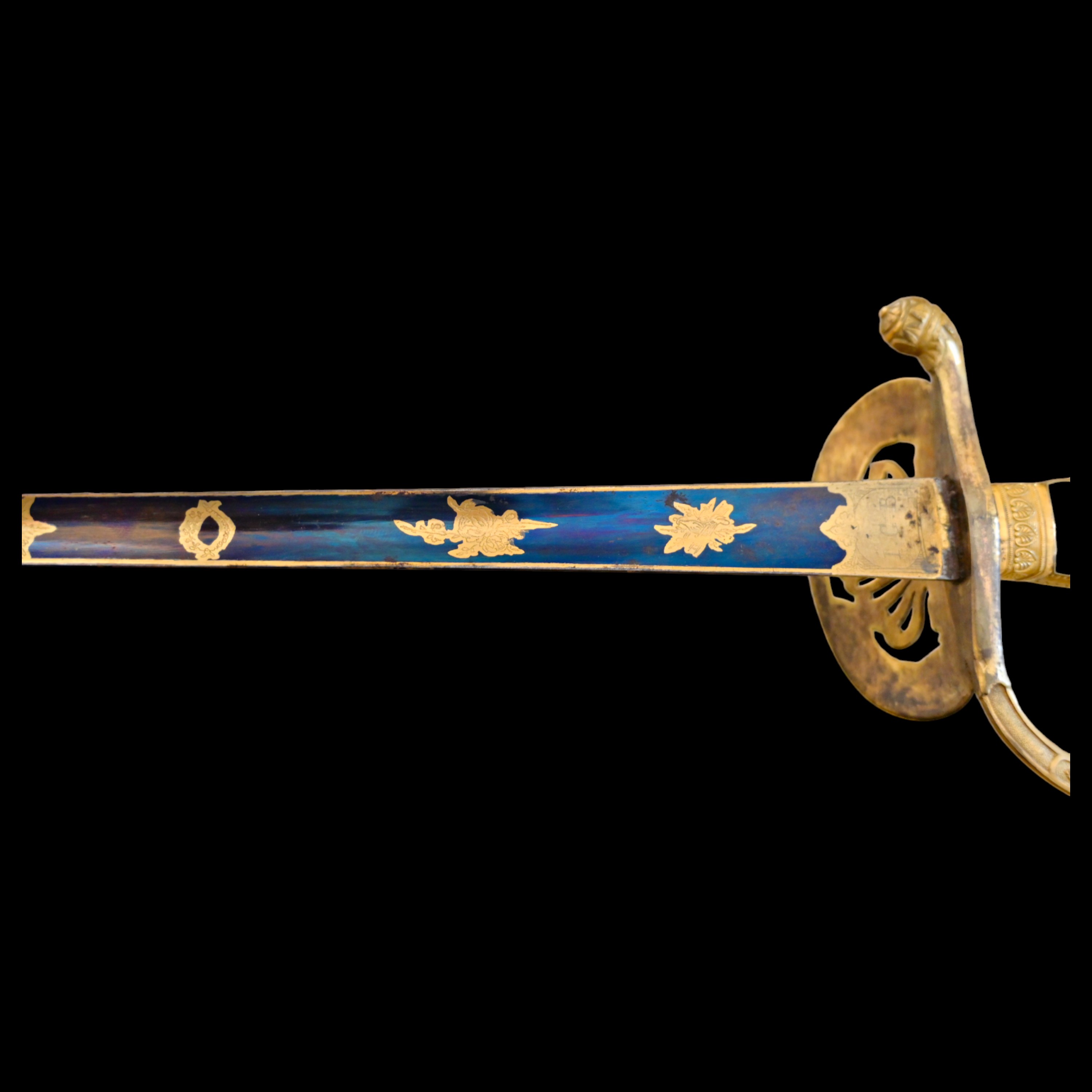 Extremely rare, First Empire, late 18th C smallsword for the founders of the "Institute of Egypt". - Image 10 of 11