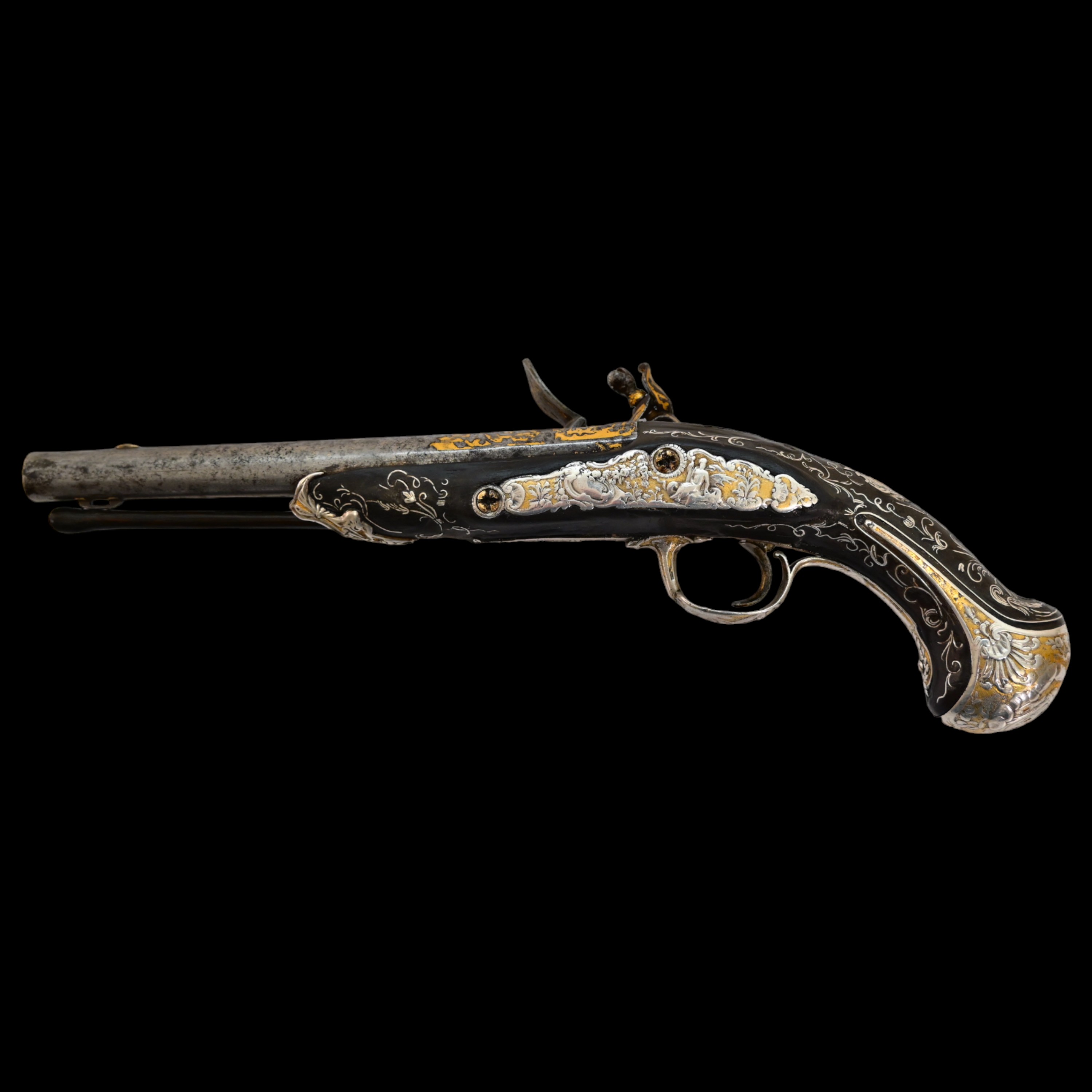 A unique flintlock pistol of Charles Philippe - future King Charles X, France, 1780s. - Image 8 of 11