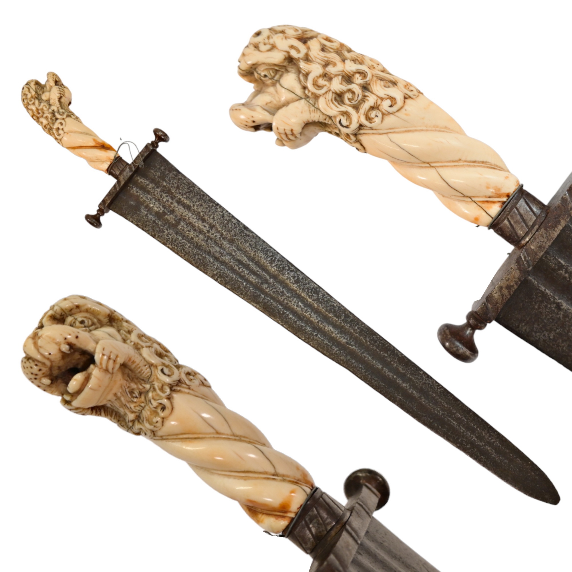 Rare Cinquedea type Sword, 16-17th Century, Italy.
