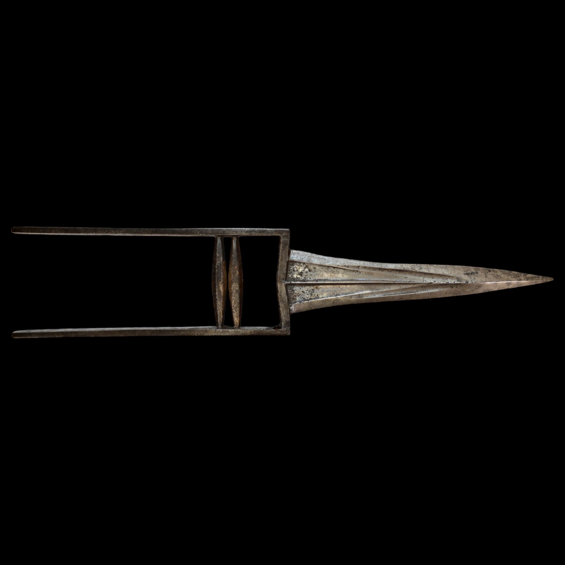 Very fine 18th century silver inlay Indian Katar dagger - Bild 2 aus 11