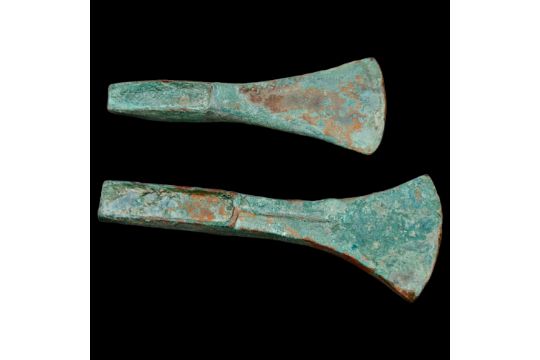 Two bronze axes, type Palstave 1500-1400 BCE. - Image 1 of 7