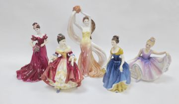 Collection of Royal Doulton figures of ladies of other similar, including 'Southern Belle'