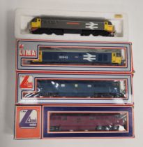 Three boxed Lima Models 00 gauge model railway trainset locomotive engines to include No.205122