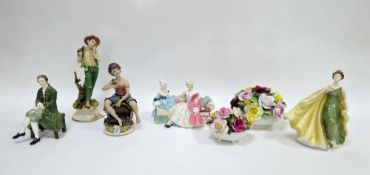 Three Royal Doulton figures comprising a figure titled 'A Gentleman from Williamsburg' HN2227,