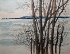 Robert Tavener (1920-2004) Watercolour "Winter Landscape", signed lower right, framed and glazed,