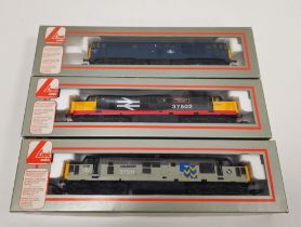 Three boxed Lima Models 00 gauge model railway diesel trainset locomotive engines to include No.
