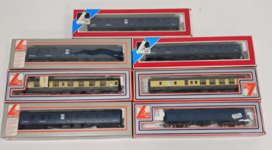 Seven boxed Lima models 00 gauge carriages to include W24528 guard coach, 2 X No. 305341 Express