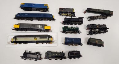 Collection of unboxed mainly Lima 00 gauge locomotives to include Sir Edward Elgar 50007, The