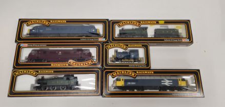 Six Mainline Railways 00 gauge boxed locomotives to include 37-058 0-6-0 2251 class Collett