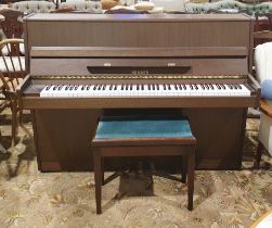 Hohner (Germany) upright piano, model no. 106-4, serial no.841901, made in Finland, 109cm high x