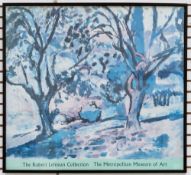 Vintage Metropolitan Museum of Art poster for The Robert Lehman Collection, featuring "Promenade