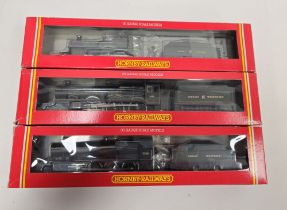 Three Hornby 00 gauge boxed locomotives and tenders to include R.125 4-4-0 Locomotive "County of