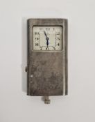 Early 20th century silver cased travelling purse watch by Election, retailed by J C Vickery,