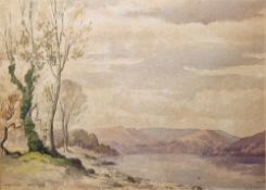 Ernest E Clarke (19th/20th century) Watercolour "Windermere from Wray", signed lower right, titled