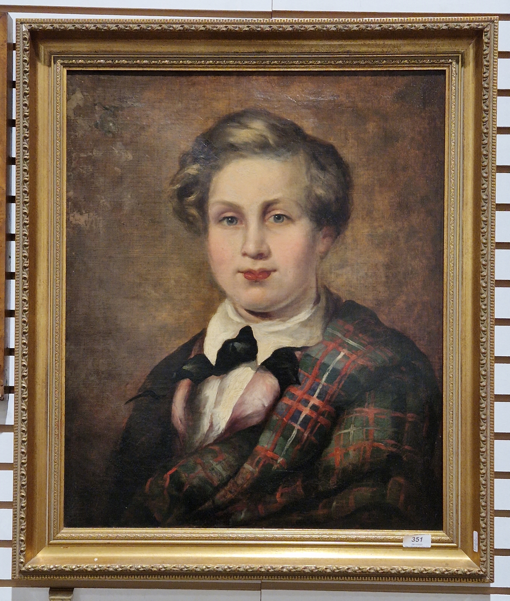 Reuben Sayers (1815-1888) Oil on canvas Portrait of Alexander McHaffie (cousin to Reuben Sayers by - Image 2 of 2