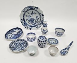Group of Chinese porcelain, 18th century and later, comprising two famille rose tea bowls, one