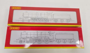 Two Hornby 00 gauge boxed locomotives and tenders to include R2199 GWR 4-6-0 Castle class locomotive
