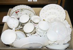 Large Wedgwood Campion part dinner and tea service, Royal Grafton Majestic part tea service,
