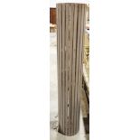 John Lewis Houston slatted cylindrical floor lamp in grey distressed wood