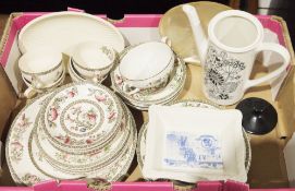 Quantity of ceramics to include a Johnson Bros Indian Tree part dinner service, assorted Coalport