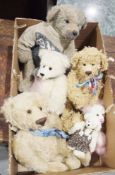 Quantity of reproduction small teddy bears, principally early 20th century in style, to include