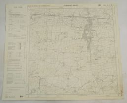 Four ordnance survey maps of Surrey: Lower Bourne, Surrey, Surrey Dockenfield, Peper Harrow, Kent