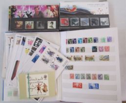 GB & world stamps: Boxed accumulation in 8 albums/stock books plus c50 presentation packs of GB