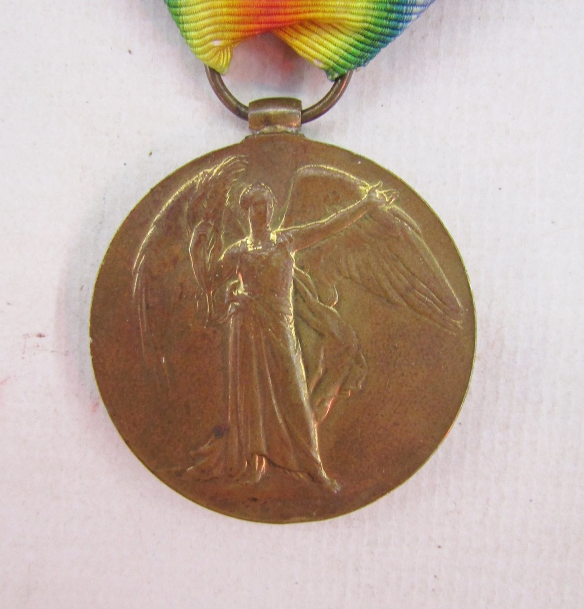 WWI 1914 star, war medal and victory medal, named '8651.Pte.J.Mitchell 1/SCO.RIF', Imperial - Image 4 of 9